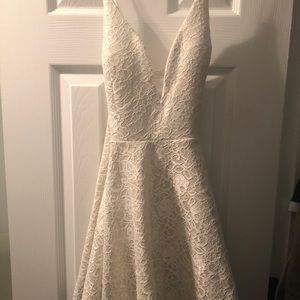 Ivory and Gold Dress